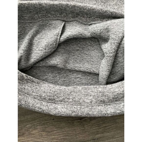 Mens John Bartlett Consensus Sweater Quarter Zip Gray Brushed Fleece Size L - Picture 4 of 5